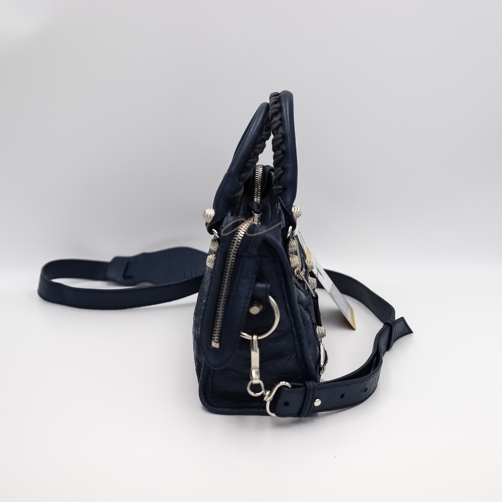 Balenciaga Giant Mini City Navy Blue