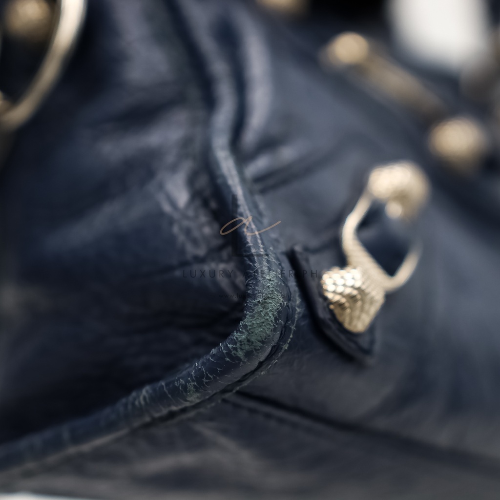 Balenciaga Giant Mini City Navy Blue