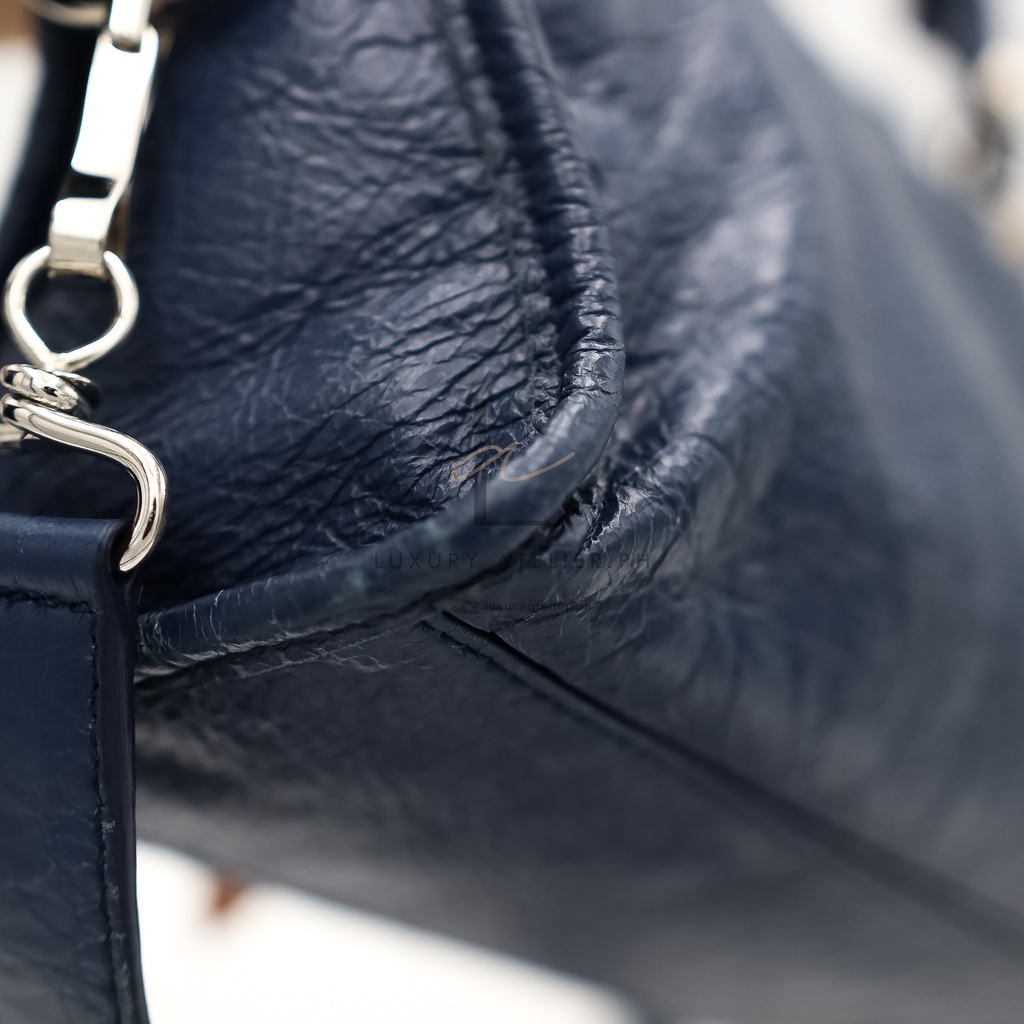 Balenciaga Giant Mini City Navy Blue