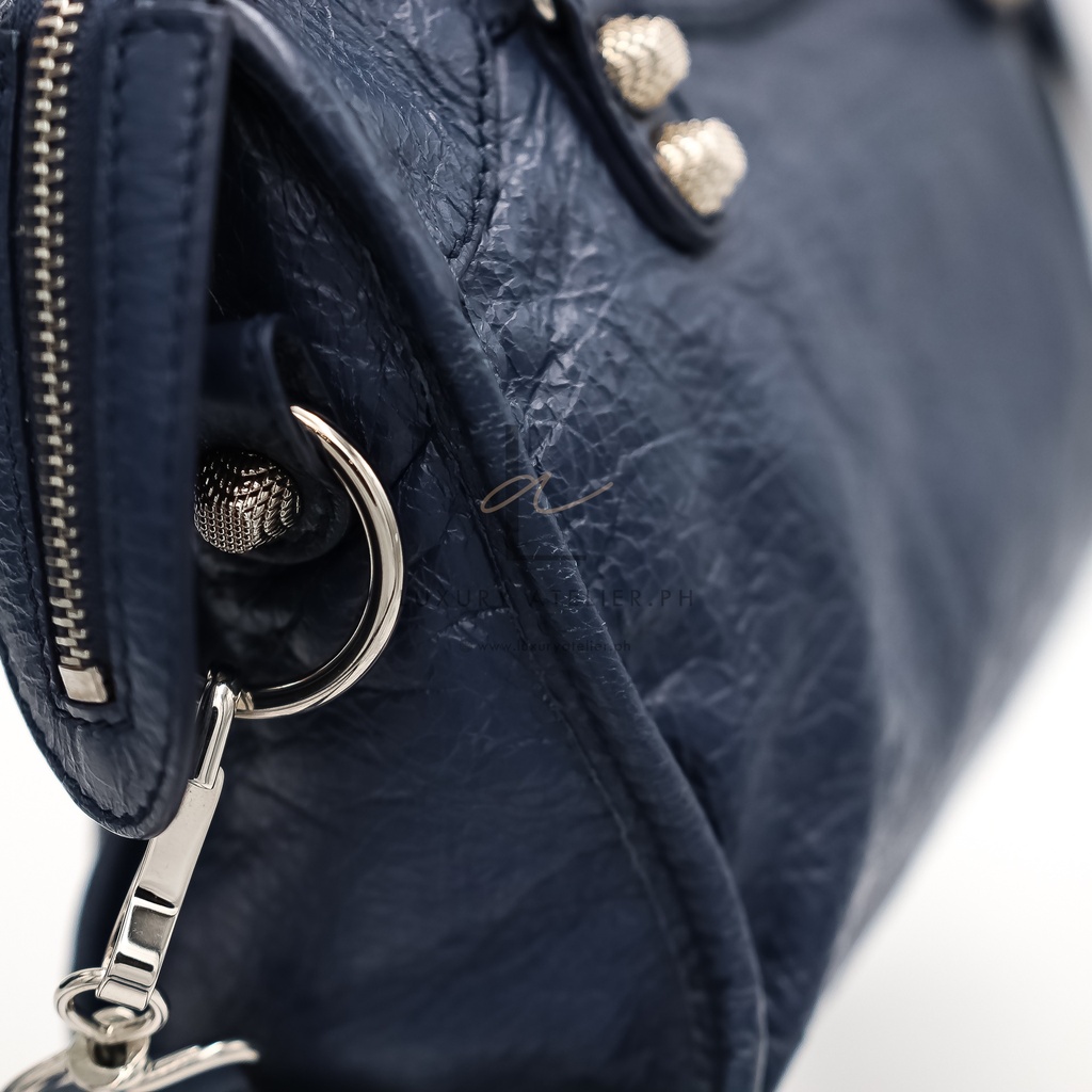 Balenciaga Giant Mini City Navy Blue