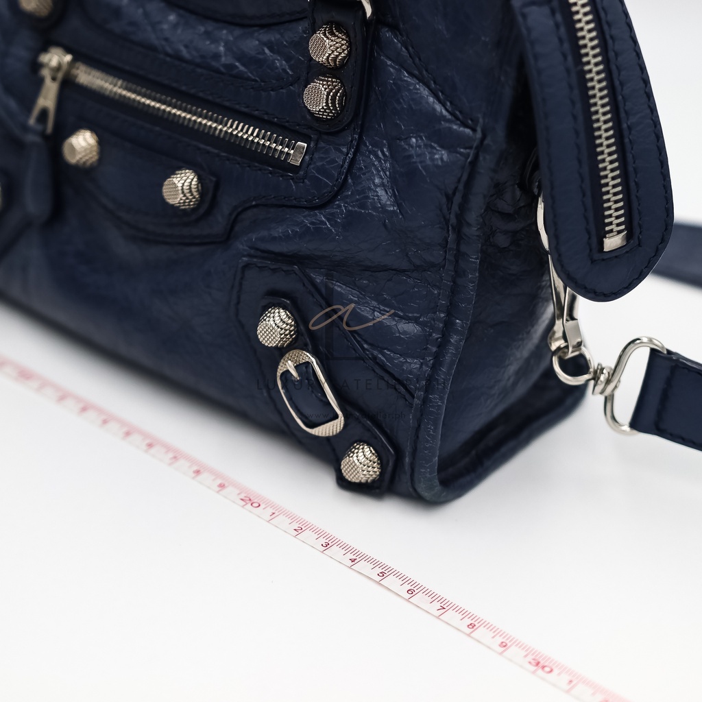 Balenciaga Giant Mini City Navy Blue