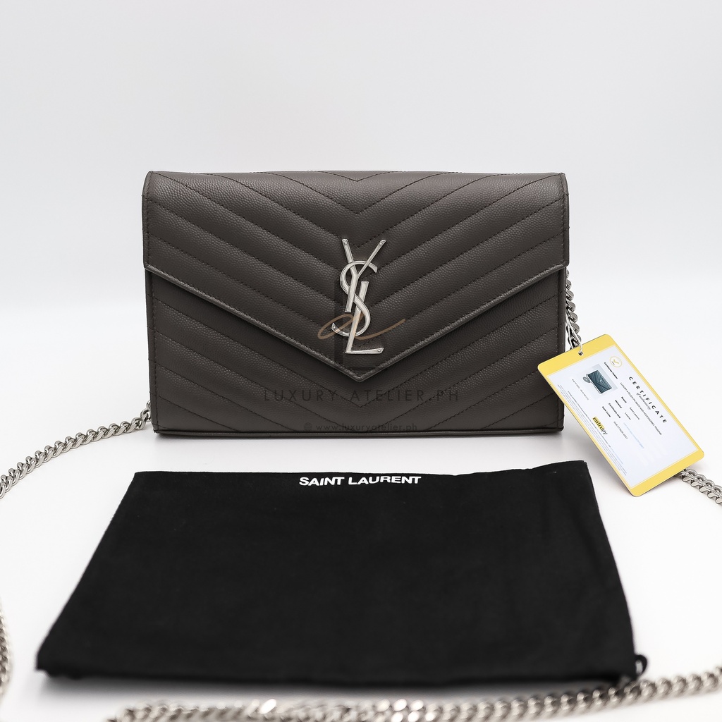 YSL Envelope WOC Gray
