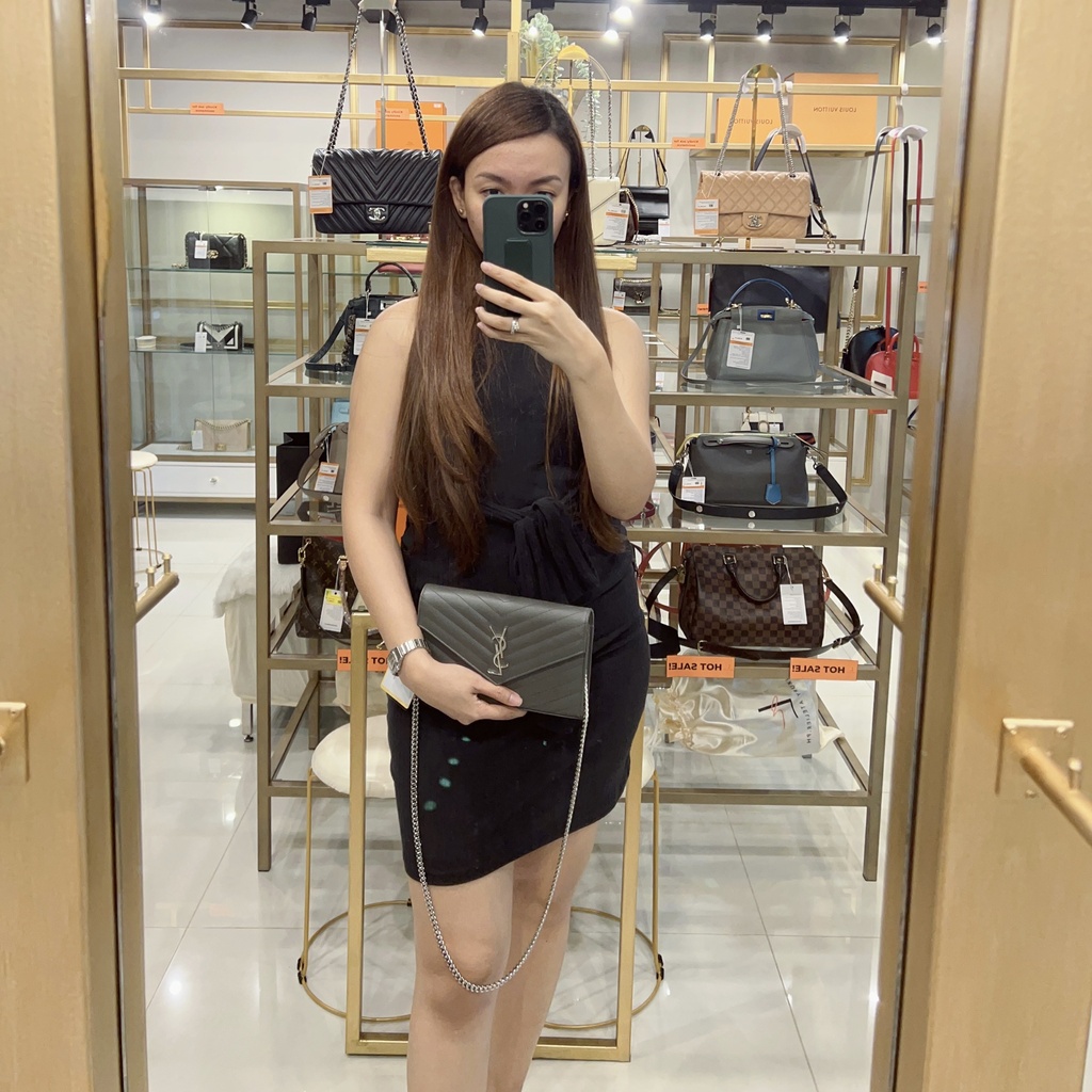 YSL Envelope WOC Gray