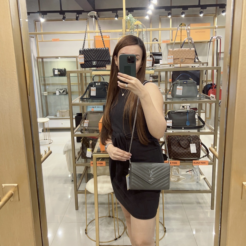 YSL Envelope WOC Gray