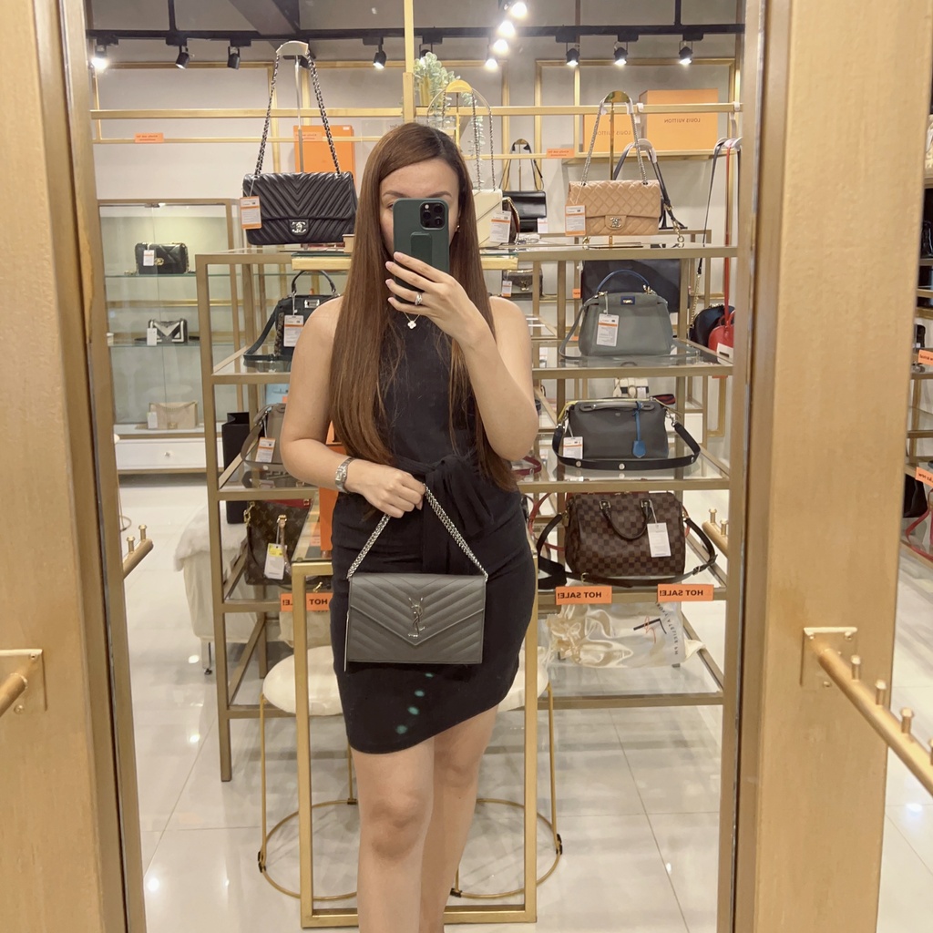 YSL Envelope WOC Gray