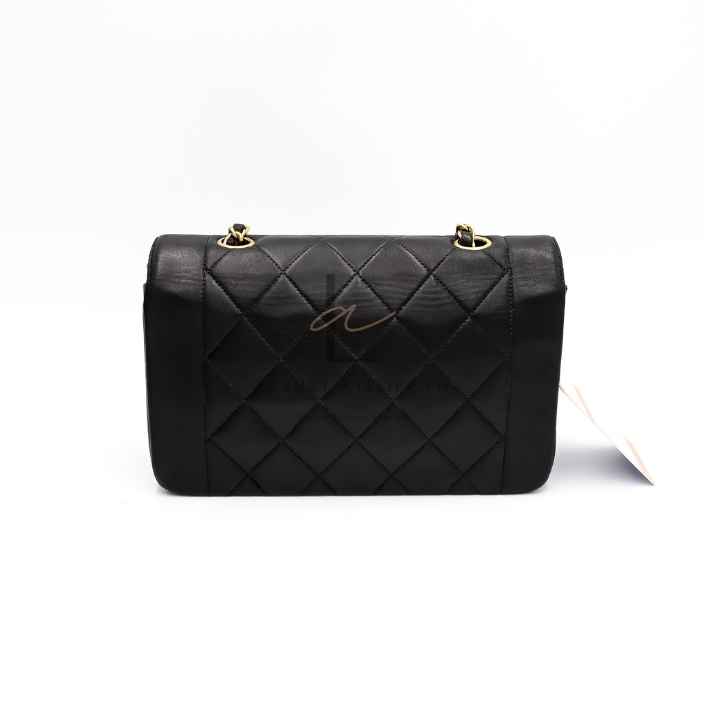 Chanel Diana Small Black 24K