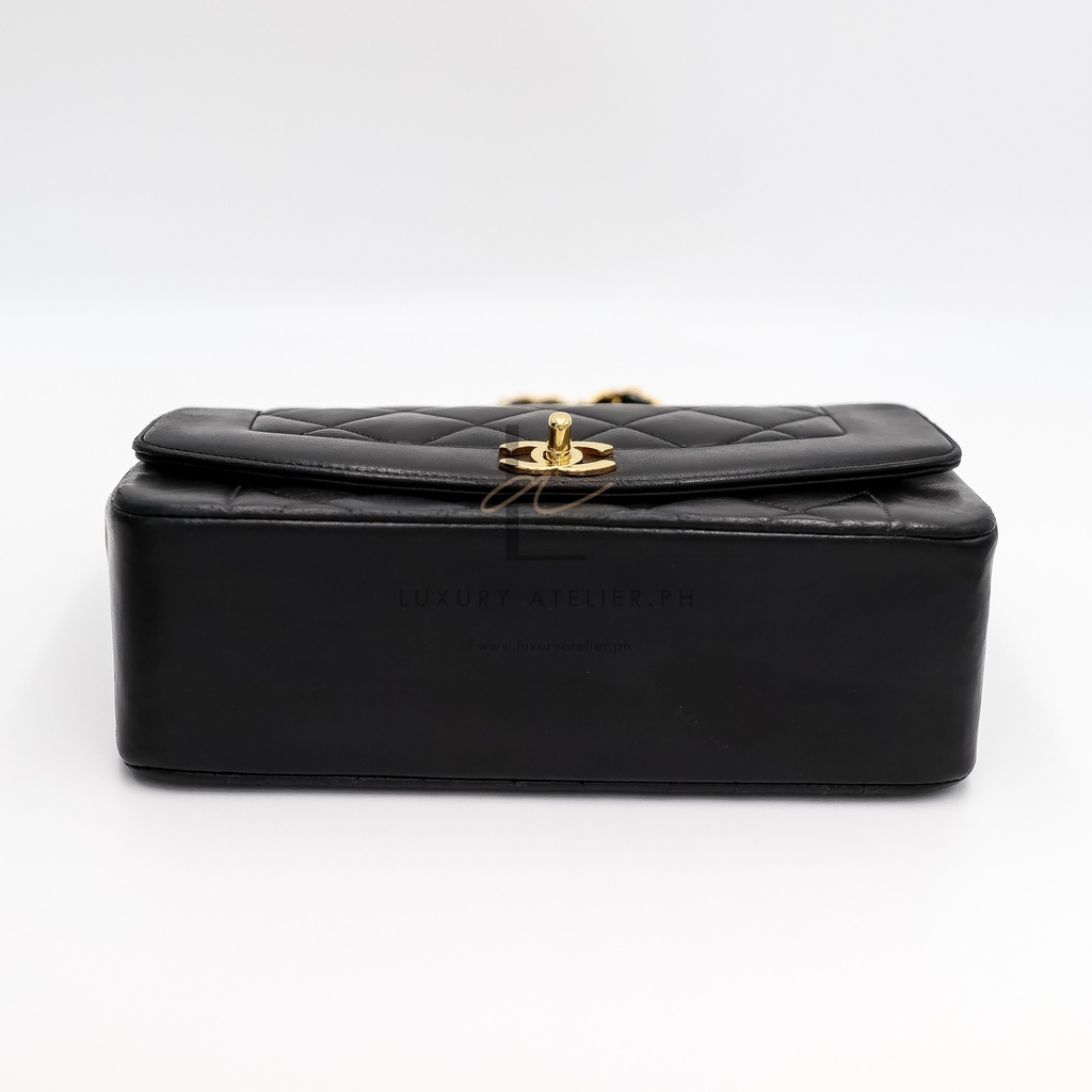 Chanel Diana Small Black 24K