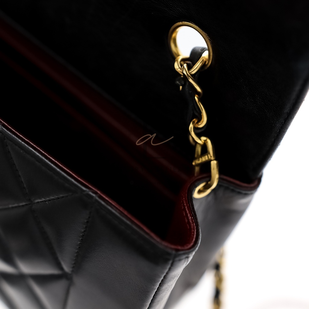 Chanel Diana Small Black 24K
