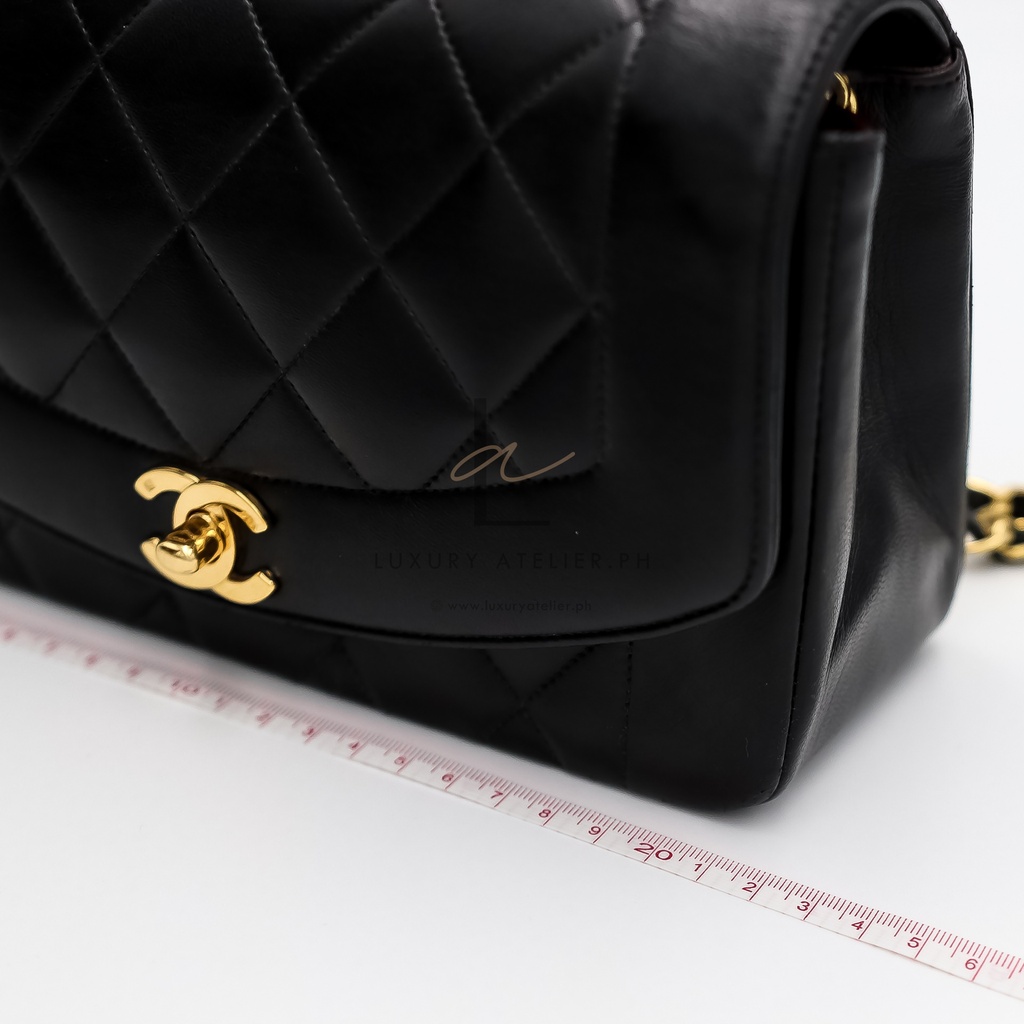 Chanel Diana Small Black 24K