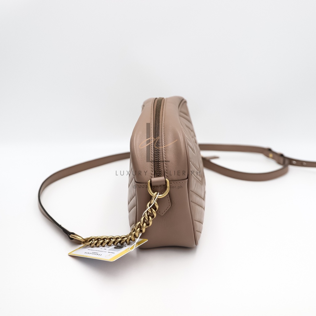 Gucci Marmont Camera Bag Beige