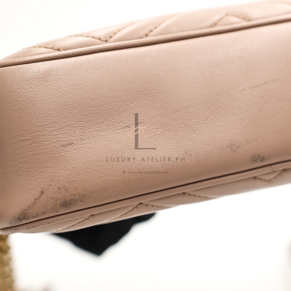 Gucci Marmont Camera Bag Beige