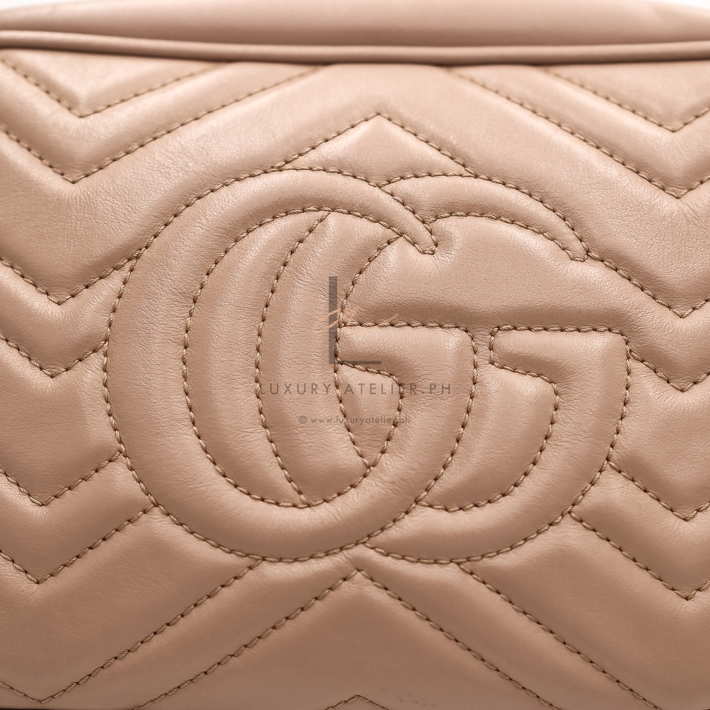 Gucci Marmont Camera Bag Beige