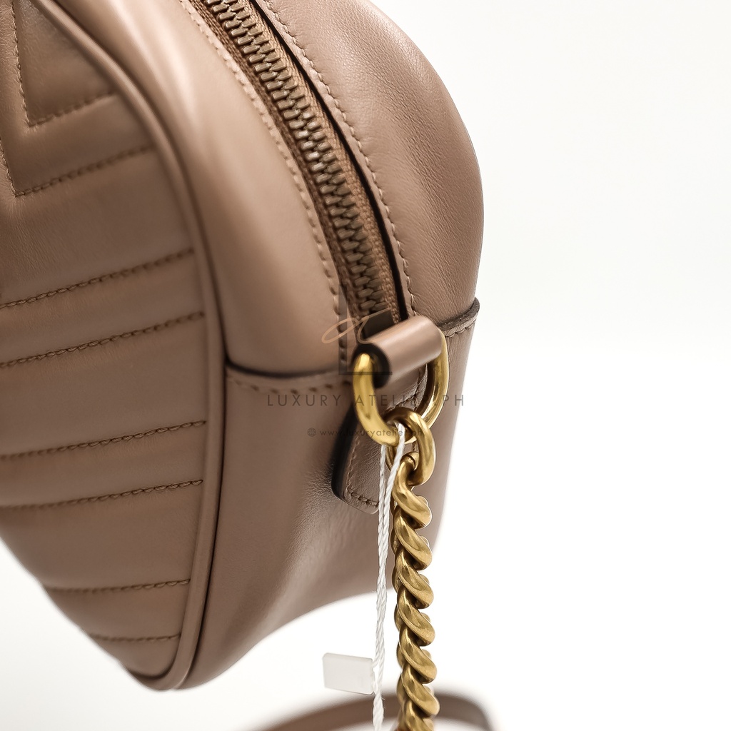 Gucci Marmont Camera Bag Beige