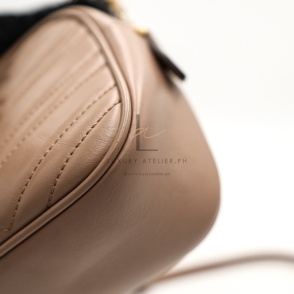 Gucci Marmont Camera Bag Beige