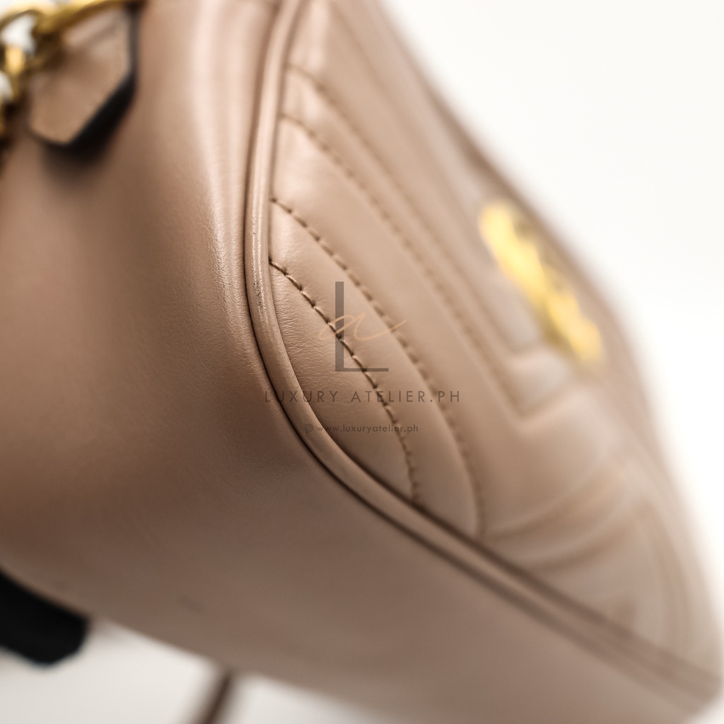 Gucci Marmont Camera Bag Beige