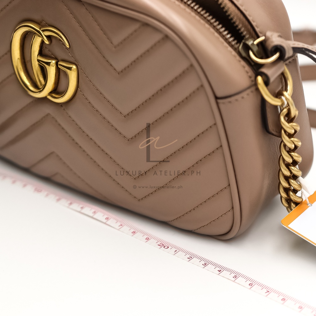 Gucci Marmont Camera Bag Beige