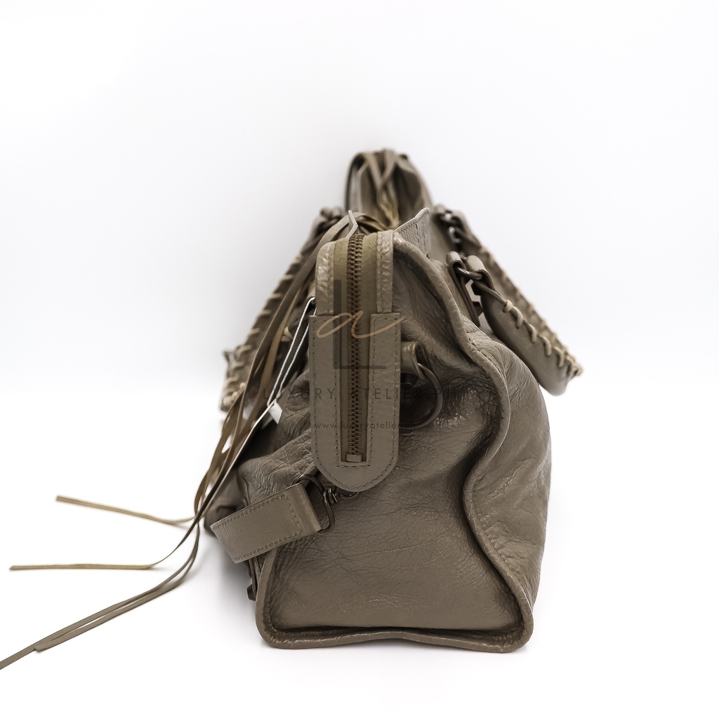 Balenciaga Motor City Bag Khaki Gray