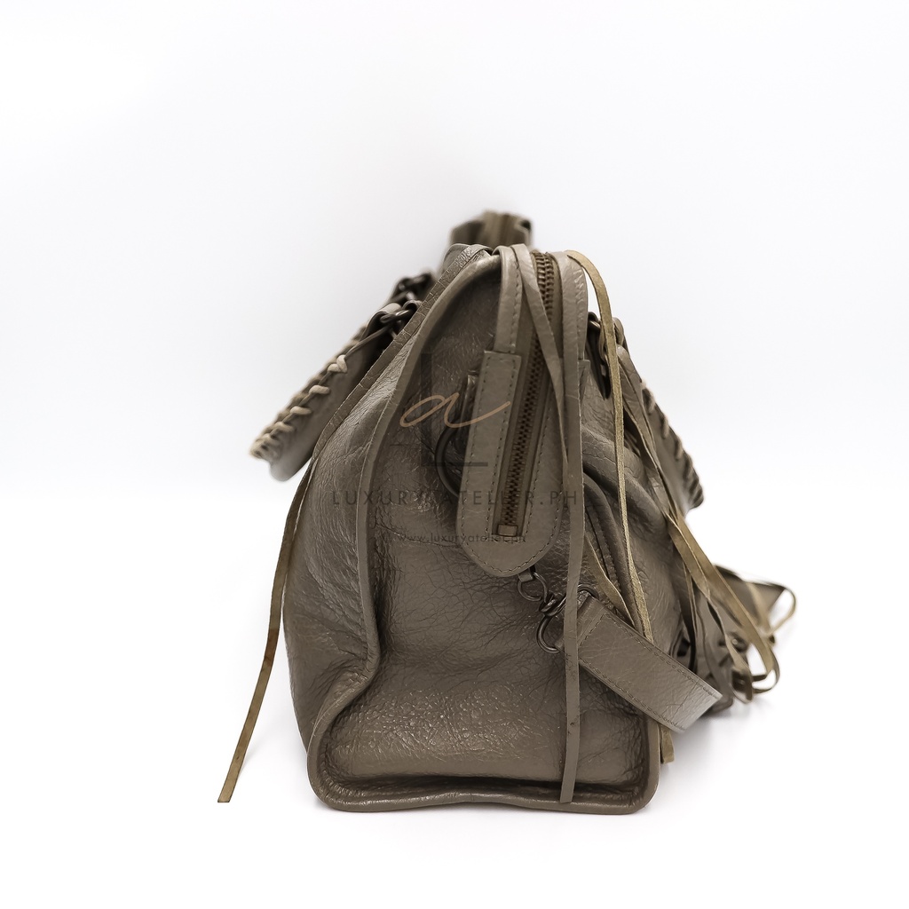 Balenciaga Motor City Bag Khaki Gray