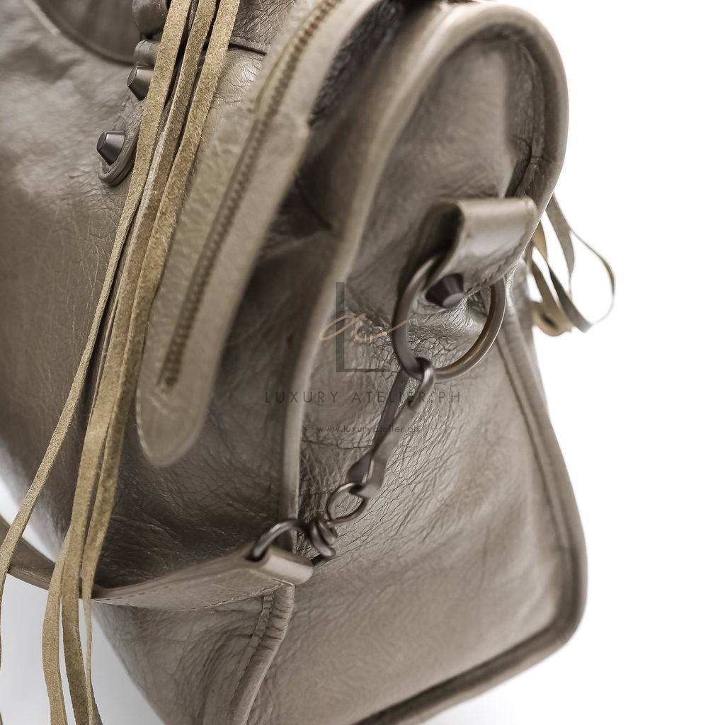 Balenciaga Motor City Bag Khaki Gray