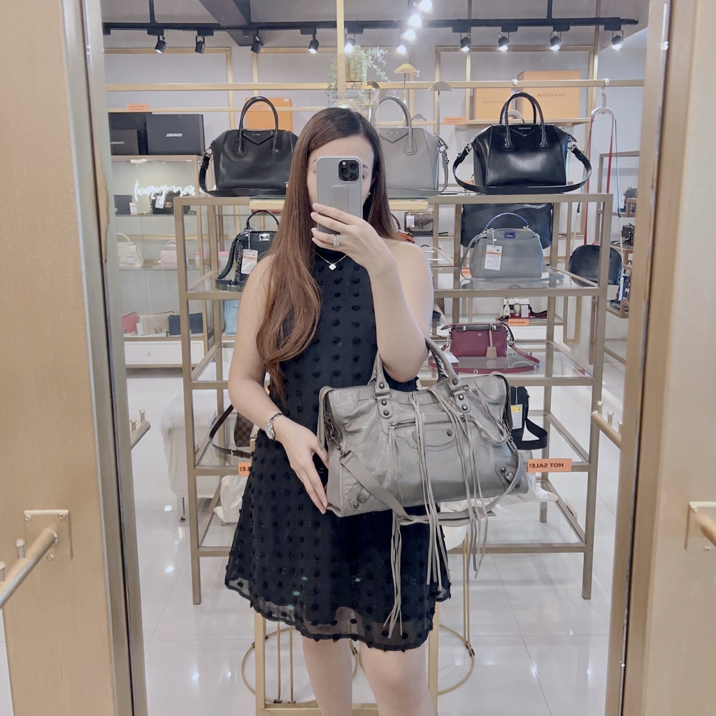 Balenciaga Motor City Bag Khaki Gray