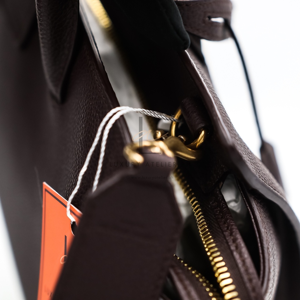 YSL Monogram Baby Downtown Cabas Burgundy [Consignment]