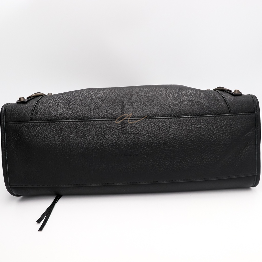 Balenciaga Motor City Bag Black Goatskin