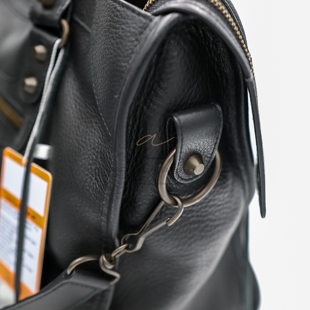 Balenciaga Motor City Bag Black Goatskin