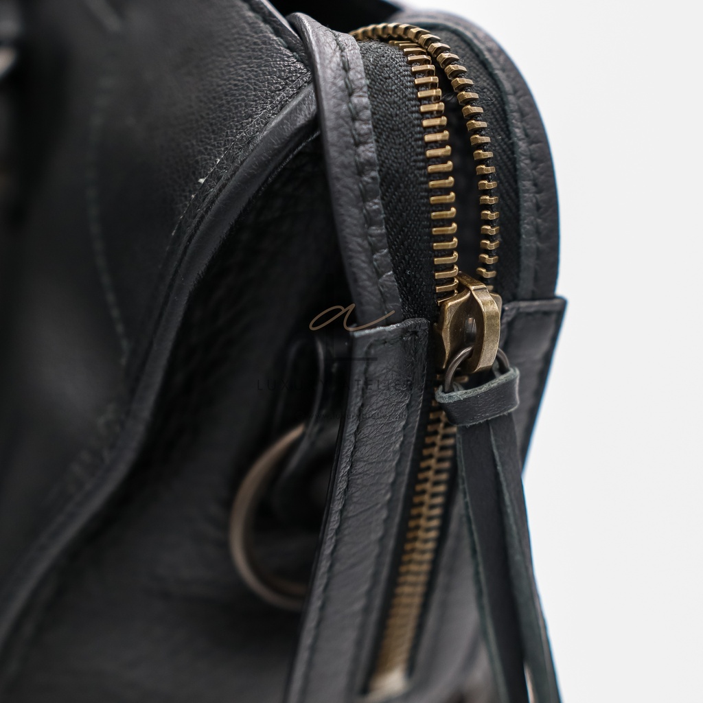 Balenciaga Motor City Bag Black Goatskin
