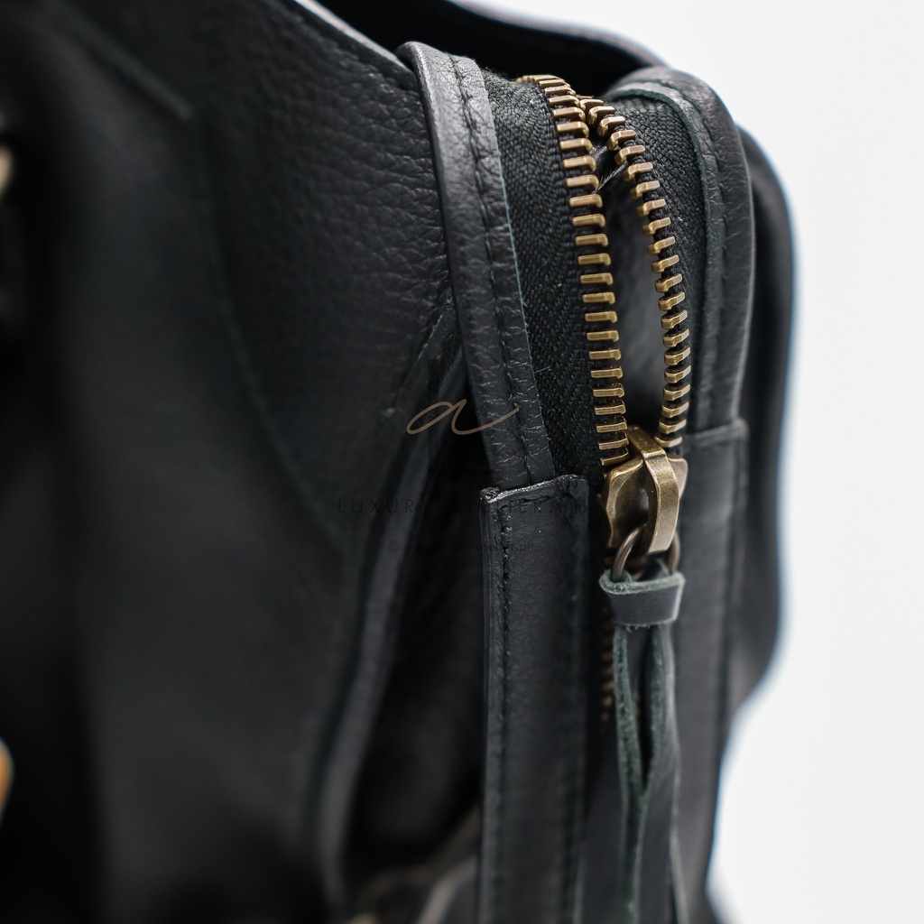 Balenciaga Motor City Bag Black Goatskin