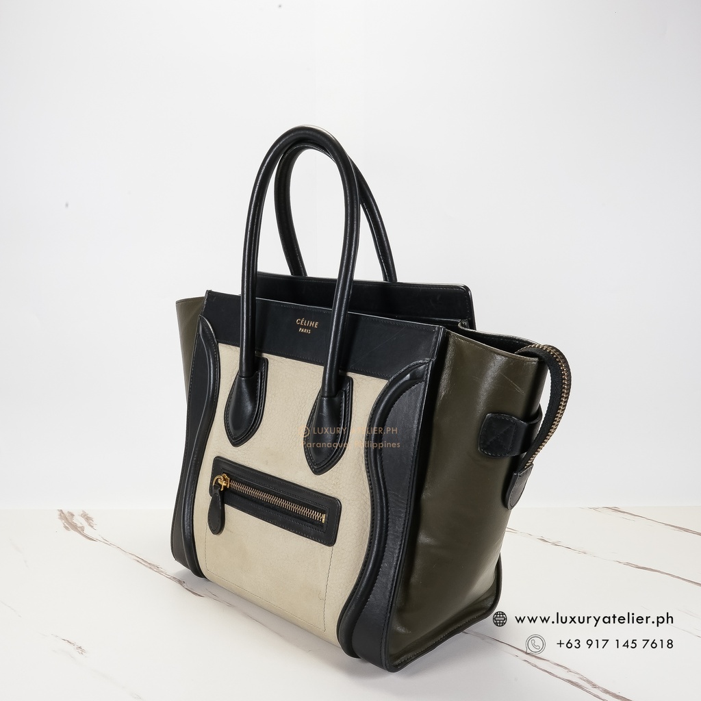 Celine Micro Luggage Tricolor