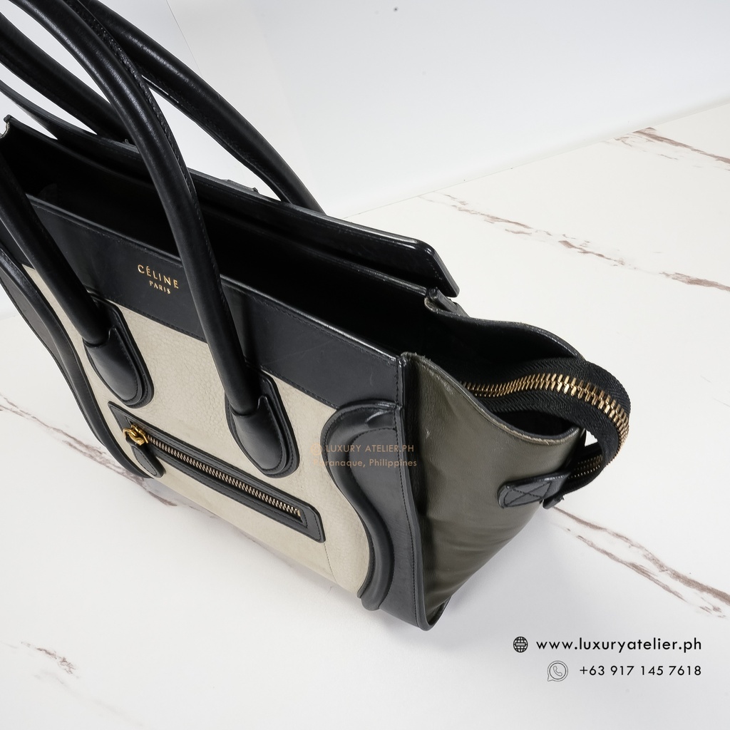 Celine Micro Luggage Tricolor