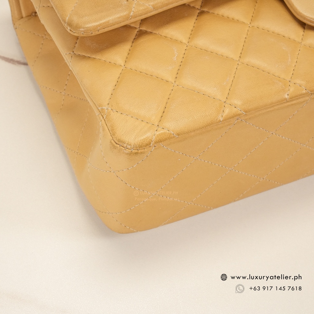 Chanel Vintage Double Flap 24k Dark Beige