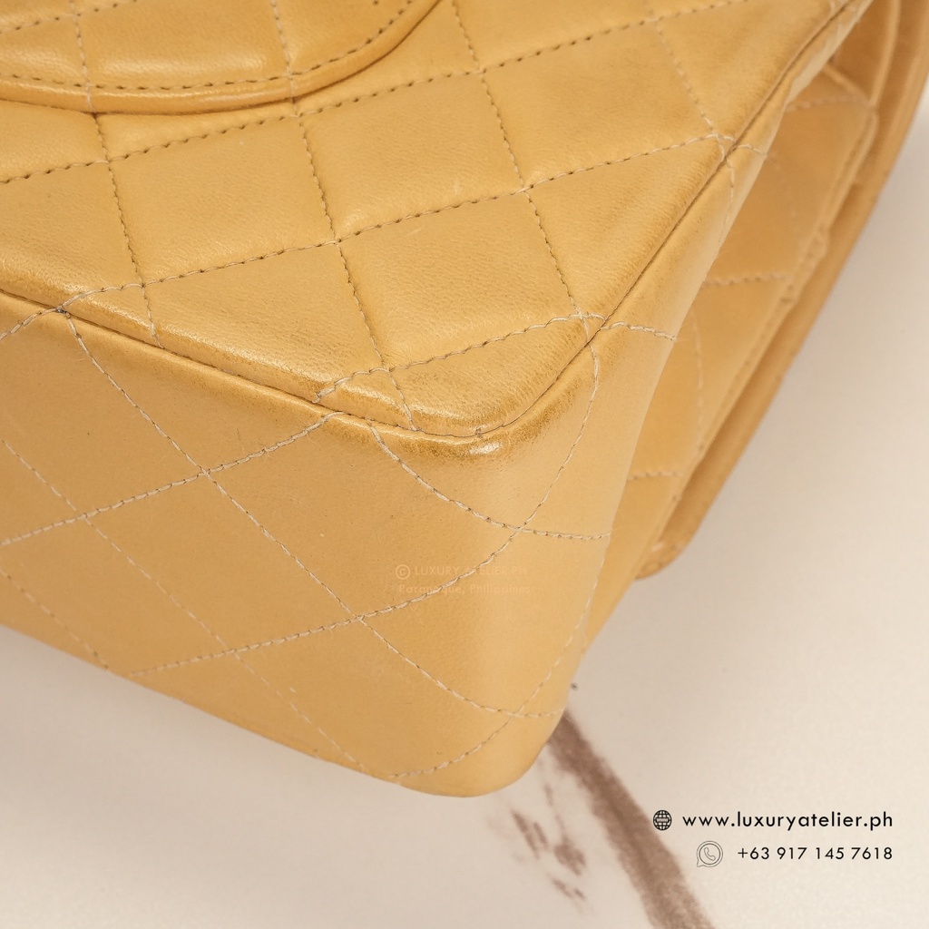 Chanel Vintage Double Flap 24k Dark Beige