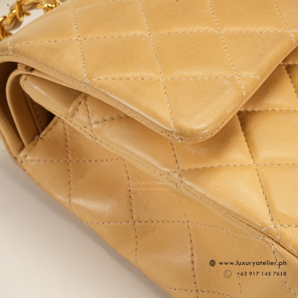 Chanel Vintage Double Flap 24k Dark Beige