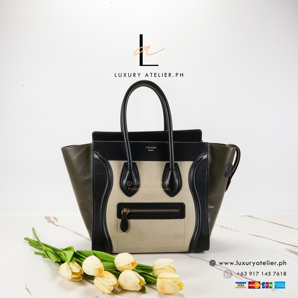 Celine Micro Luggage Tricolor