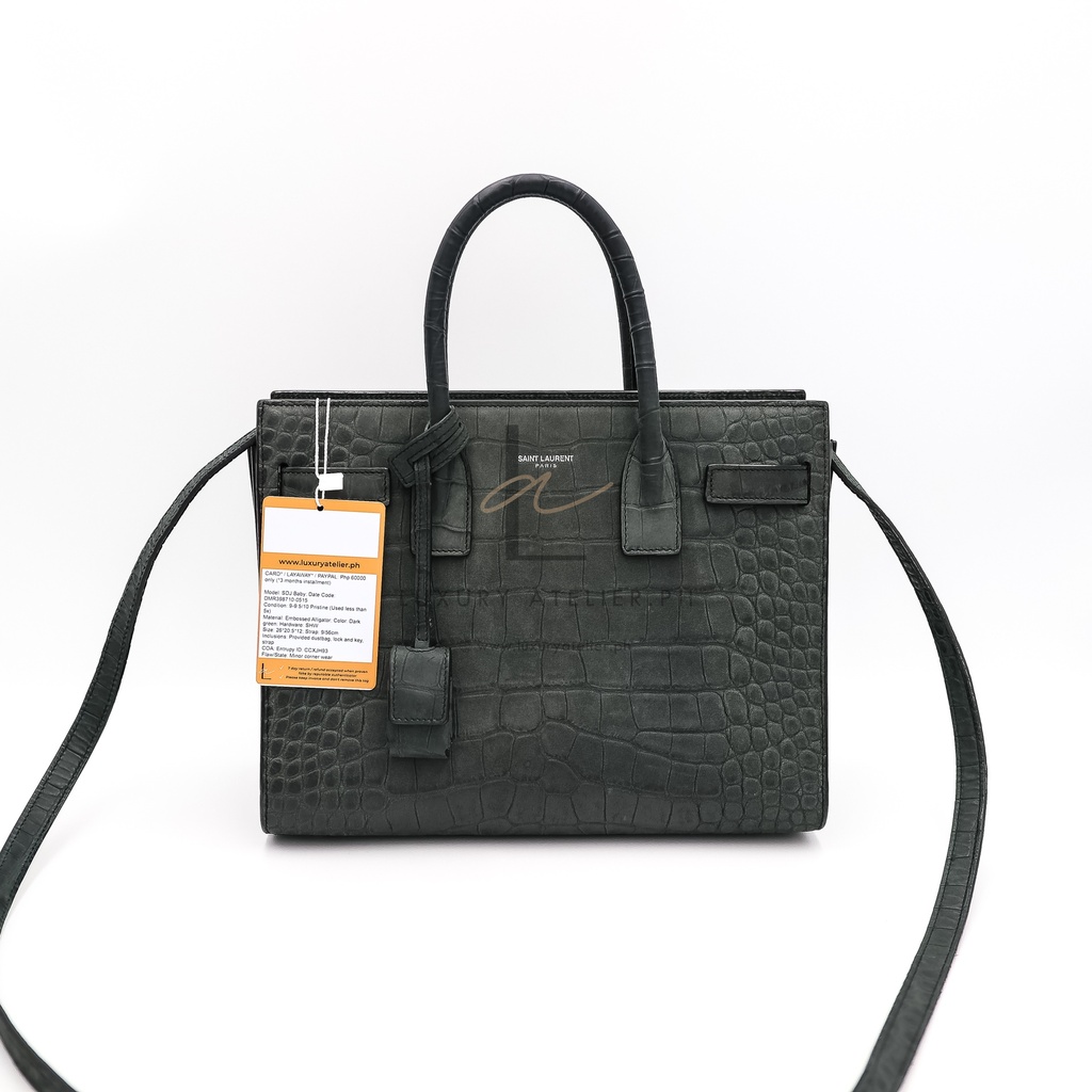 YSL SDJ Baby Croc Embossed Luxury Atelier.Ph